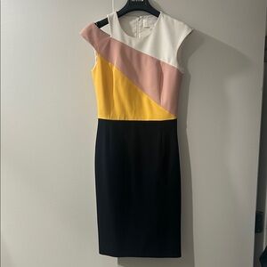 Boss color block sheath dress size 4
